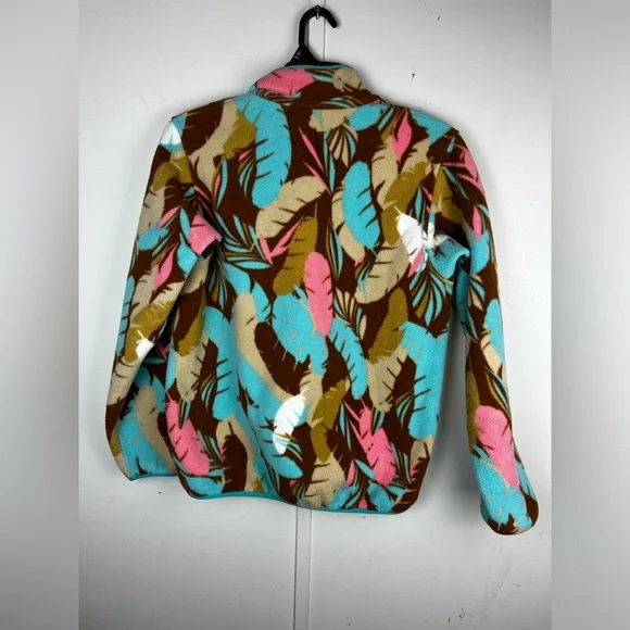 Patagonia Feather Dance Printed Synchilla Snap T Pullover Fleece Womens